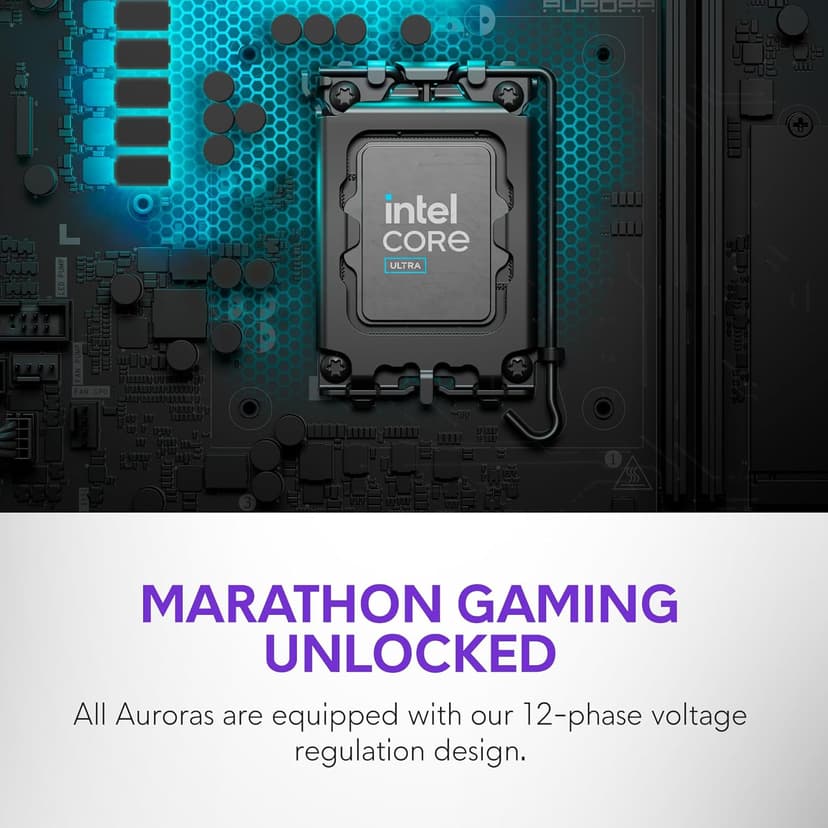 Alienware Aurora Gaming Desktop ACT1250 - Intel Core Ultra 9 285 Processor, Liquid Cooled, NVIDIA GeForce RTX 5080, 32GB DDR5 RAM, 1TB SSD, 1000W Platinum Rated PSU, Win 11 Home - Clear Panel