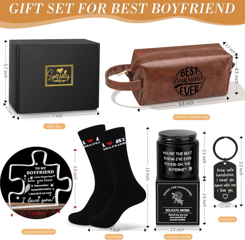 Gifts for Men Romantic Gifts for Boyfriend - Graduation & Christmas Gift for him - Thoughtful Gift for Men from Girlfriend