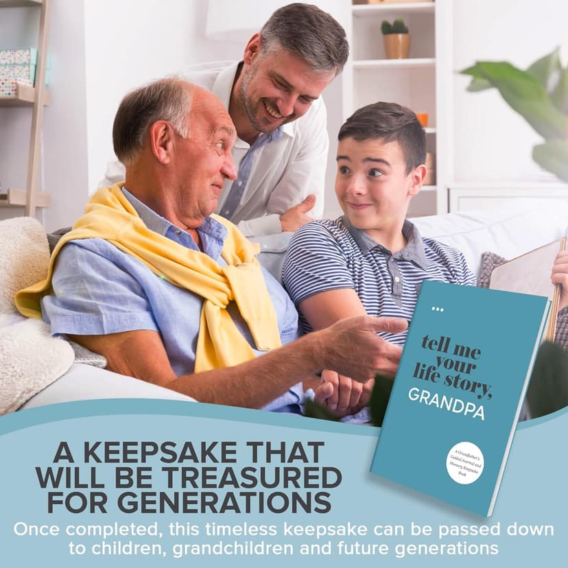 Tell Me Your Life Story, Grandpa: A Grandfather’s Guided Journal and Memory Keepsake Book (Tell Me Your Life Story® Series Books)