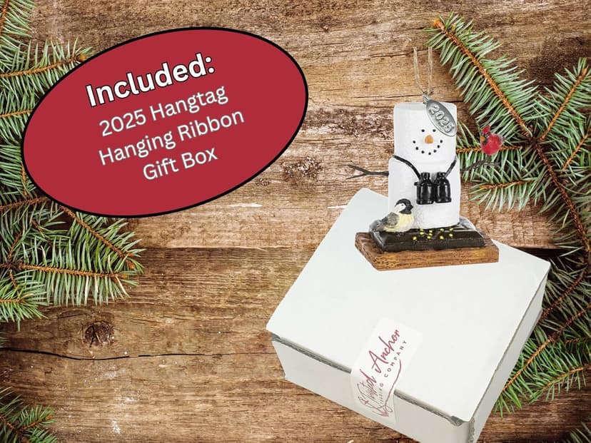 2025 Smores Ornament, Birdwatcher Gifts, Cardinal Christmas Ornaments, Bird Ornament, Includes Hangtag w Year, Comes in Gift Box