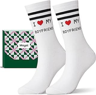 Moyel Funny Socks Couple Gifts for Him and Her Boyfriend Girlfriend on Anniversary Birthday