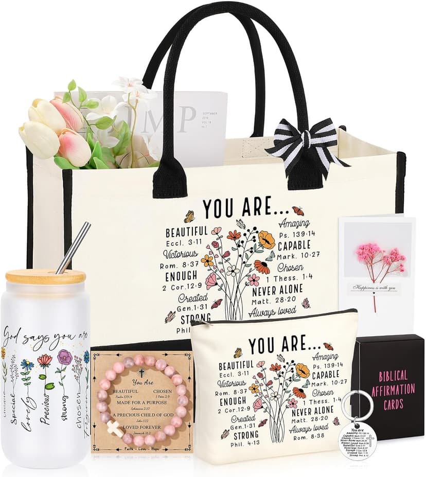 Christian Religious Gifts for Women, Best Friend Sister Mom Christmas Birthday Gifts for Women Friendship Faith, Valentines Mothers Day Easter Ideas Present for Her Friends