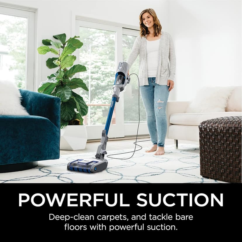 Shark Corded Stick Vacuum Cleaner | Vertex Ultralight | Removable Handheld Vacuum | Pet Hair Vacuum for Carpet and Hard Floor | Powerful Suction | No Hair Wrap | 3 Attachments Included | HZ2002