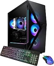 iBUYPOWER Slate MESH Gaming PC Desktop Computer Intel Core i7 14700F CPU, NVIDIA GeForce RTX 5070 12GB GPU, 32GB DDR5 RGB 5200MHz RAM, 1TB NVMe SSD, Windows 11 Home, Keyboard and Mouse - SMI7N5701