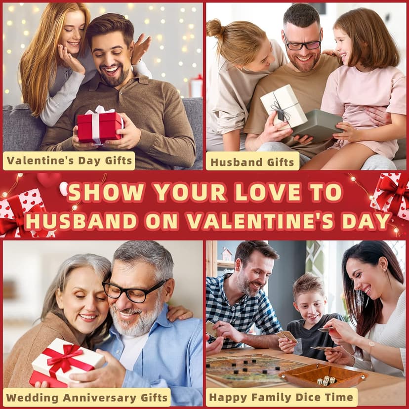 Best Husband Ever PU Leather Tray and Keychain, Men Anniversary Birthday Gifts Ideas for Husband Him Boyfriend Who Has Everything from Wife, Christmas Xmas Gifts Stocking Stuffers for Men Him