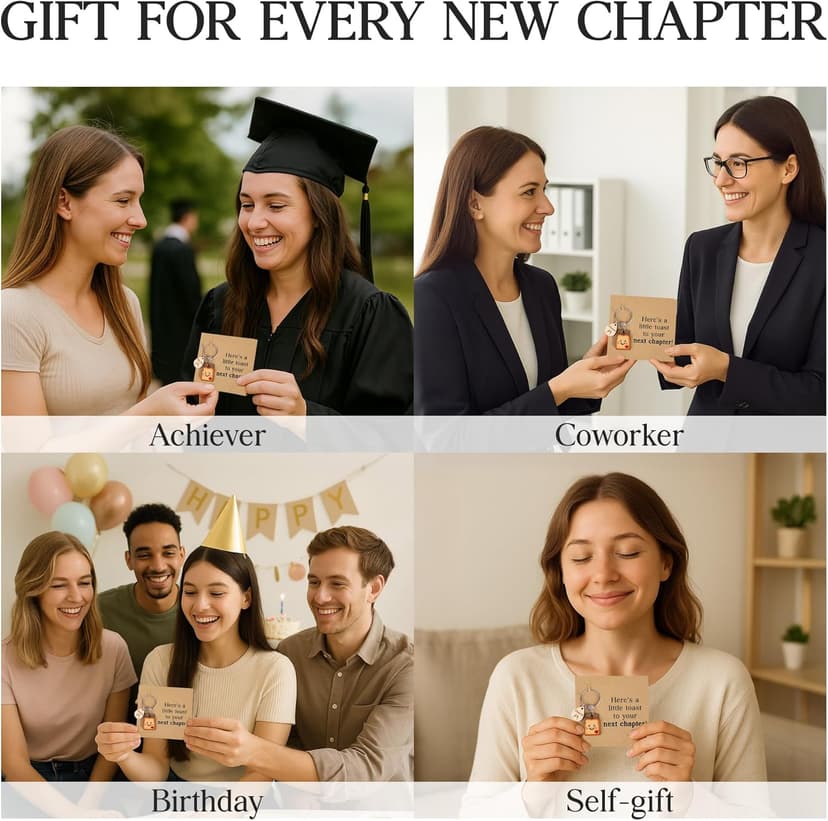 Keychain Gifts for Women, Divorce Present for Women, Gifts for Teenage Girls, New Job, New Beginnings Gift for Woman