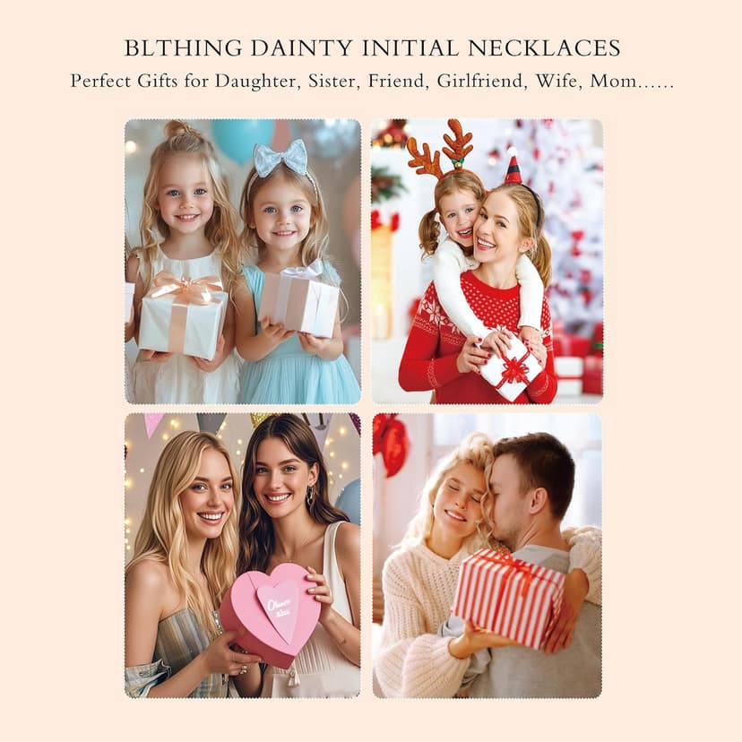 Colorful Initial Necklaces for Girls Kids - Colorful Heart Bubble Initial Letter Necklace Teen Girls Gifts Trendy Stuff Birthday Gifts for 5 6 7 8 9 19 Year Old Girl Gifts