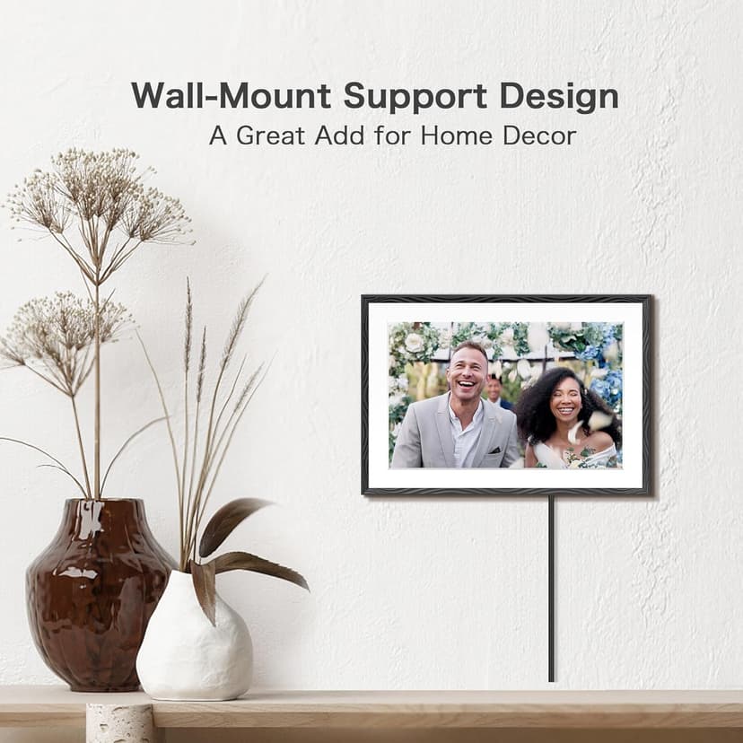 Digital Picture Frame, 10.1'' Frameo Digital Frame Wifi, 32GB Memory, 1280*800 HD Touch Screen Digital Photo Frame, Wall Mountable, Auto-Rotate, Share Instantly, Wedding, Birthday Gifts for Women, Mom