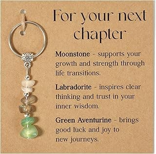 Cute Keychain Best Friend, Coworker Gifts, Teacher, Nurse, Retirement Gift For Woman, Crystal Key Chains For Farewell, Going Away, Leaving, Housewarming, New Job (For Your Next Chapter)