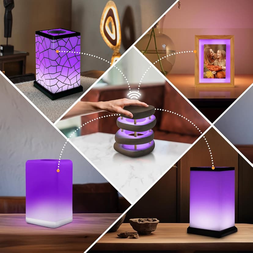 Friendship Lamp FriendLi by Filimin - Subscription Required Wi-Fi LED Light for Long Distance Touch Lamp, Present for Best Friend, Relationship, Family, Unique Gifts, Easy App Setup - Set of 2