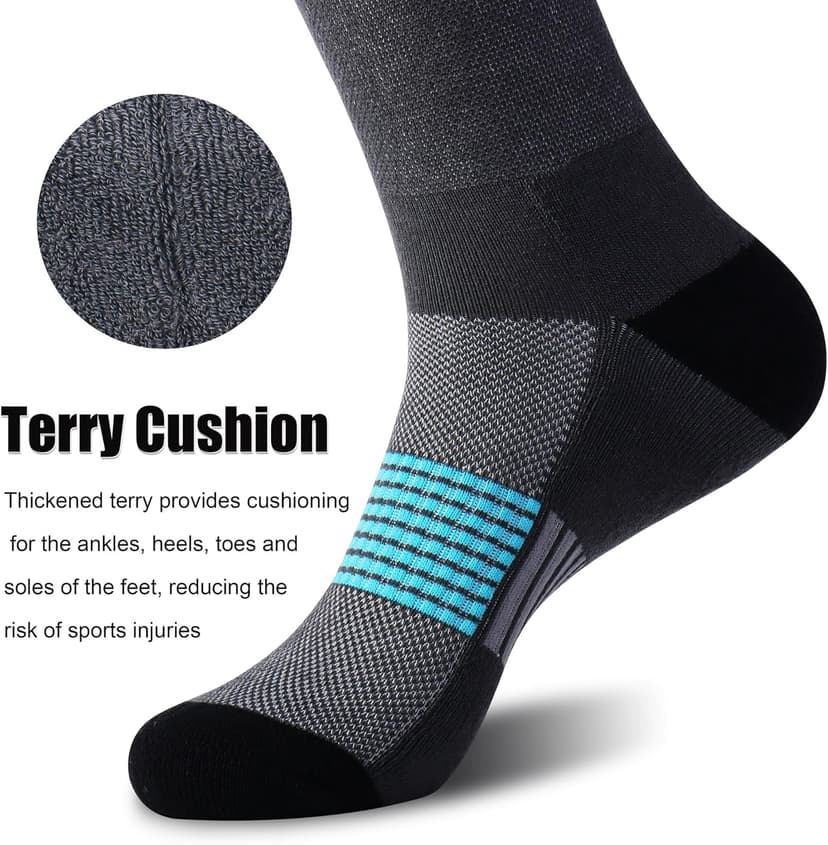 Jeasona Athletic Socks Men Running Cycling Gifts for Runners Riders Sports Gear Accessories