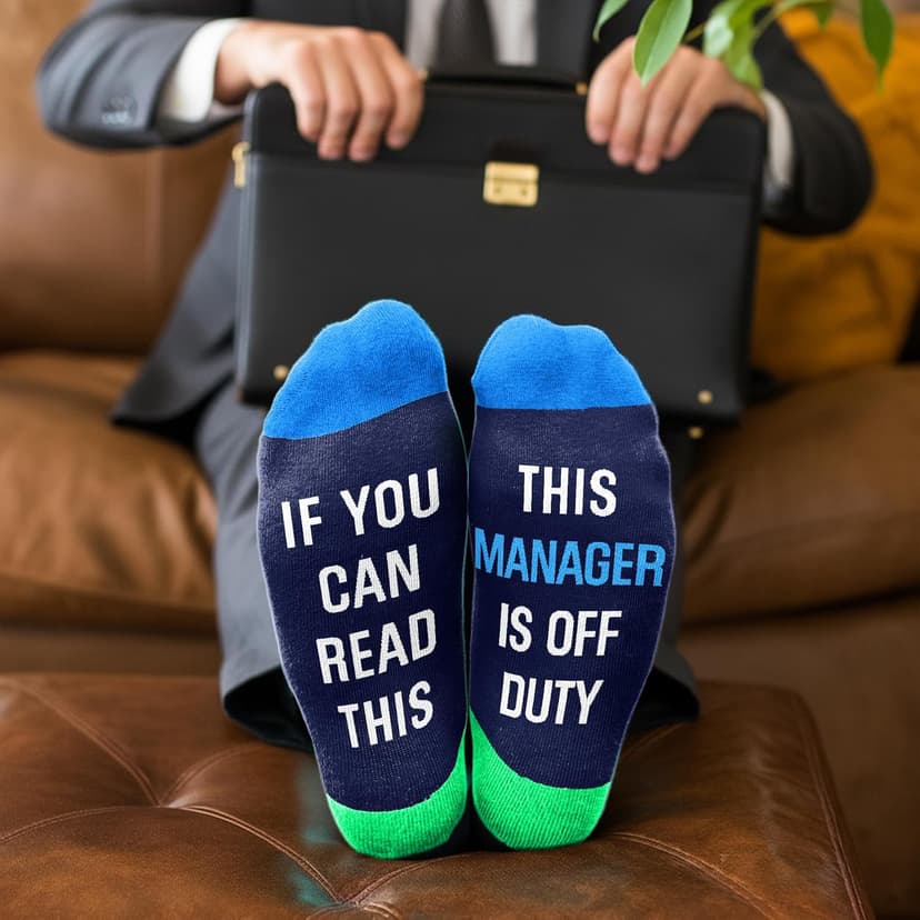 Funny Job Socks for Boss & Manager, Nerds, Programmers, Quilters – Christmas Gifts, Stocking Stuffers for Men & Women