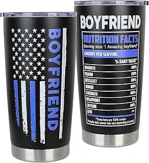 Gifts for Boyfriend Birthday - Cool Valentines Anniversary Day Gifts for Him Boyfriend from Girlfriend - Gift To My Boyfriend's Christmas 20oz Insulated Tumbler