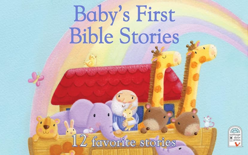 Baby's First Bible Stories Padded Board Book - Gift for Easter, Christmas, Communions, Newborns, Birthdays, Beginner Bible (Little Sunbeams)