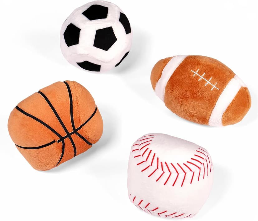 Baby GUND My First Sports Bag Stuffed Plush Playset, Baby Gift Toys for Boys and Girls Ages 1 & Up, 5 Piece, 8"