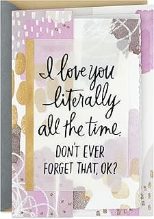 Hallmark Anniversary Card for Husband, Wife, Boyfriend, Girlfriend (Love You All the Time)