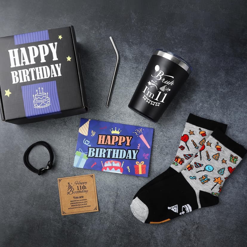 11 Year Old Boy Birthday Gift Ideas, Unique Funny Gift Set for 11th Teenage Boys, Eleven Year Old Gifts ideas for Boys Son Grandson Nephew Friend