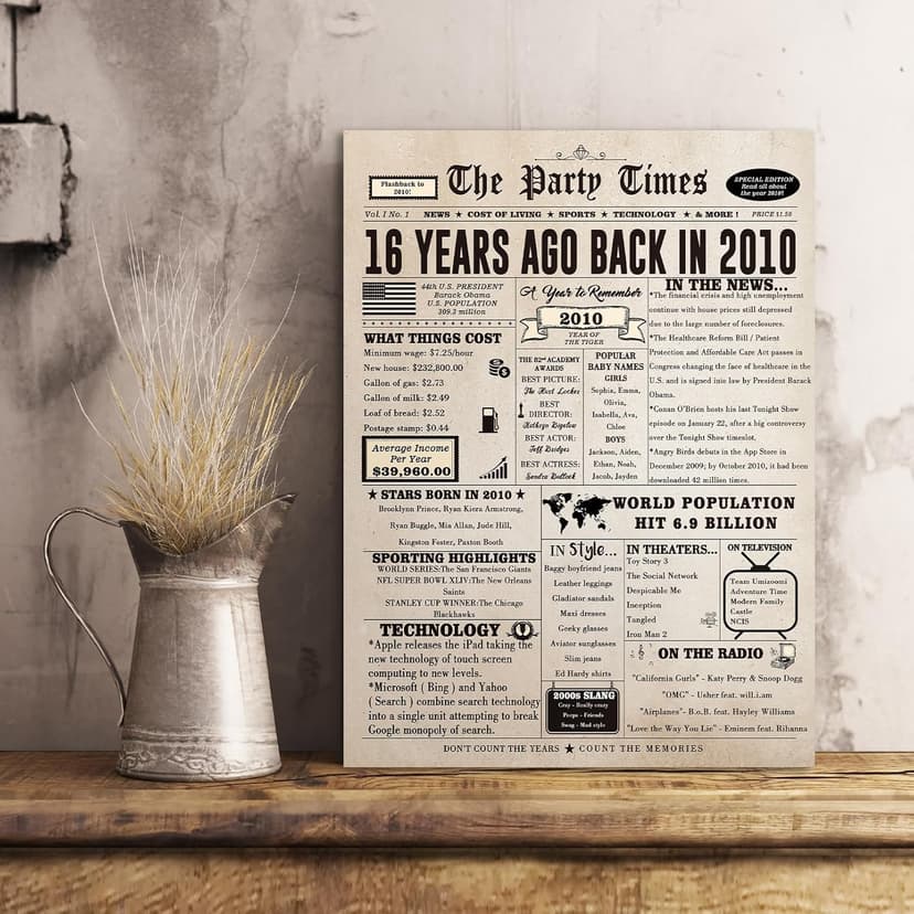 Huameigf Cool Gifts for 16 Year Old Girls Boys, Humor 16th Birthday Gifts Ideas for Girls Boys, Sweet 16th Birthday Card for Her Him, Happy 16 Birthday Decorations for Daughter Son