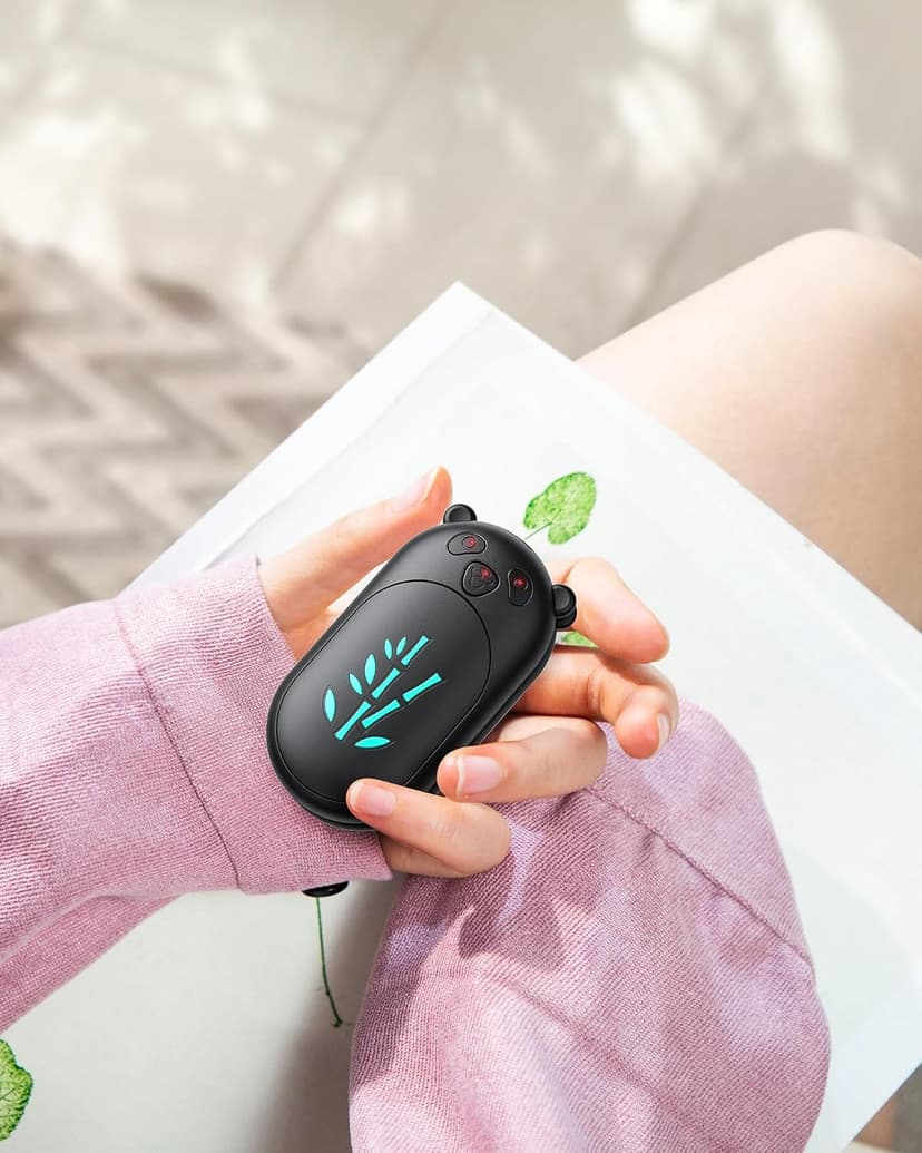 Hand Warmers Rechargeable 2 Pack, 6000mAh Electric Hand Warmer Reusable, 20Hrs Long Heating, Portable Pocket Heater Handwarmer for Women Men, Outdoor Camping, Hunting Gear