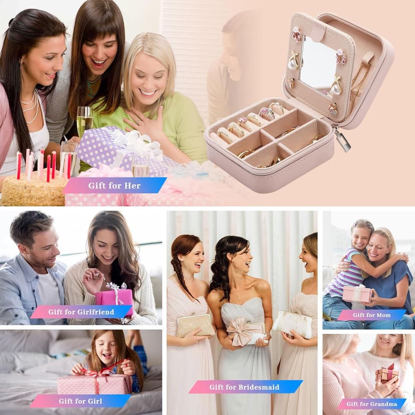 Friendship Gifts for Women Jewelry Box, Best Friend Bestie Gifts, Birthday Gifts for Women Friendship, Good Friends Are Like Stars Jewelry Case, Cool Gifts for Female Friend Jewelry Organizer Holder