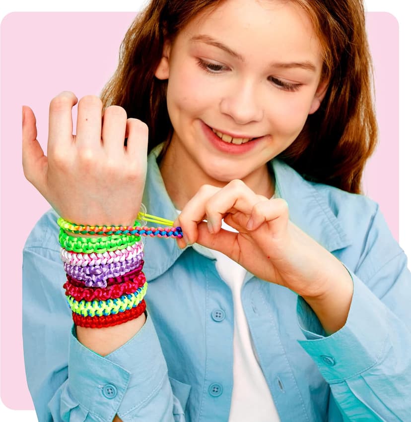 Pretty Me Friendship Bracelet Making Kit for Girls - Crafts for Girl - String Bracelets Maker - Gifts for 8-12 Year Old Kid - Birthday Gift Ideas & Kits Toys Ages 8, 9, 10, 11, 12 - Kids Age 8-12 Olds
