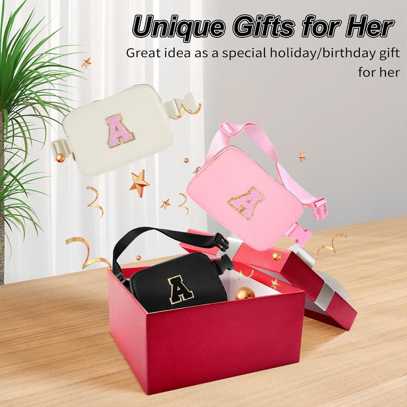 Birthday Gifts for 4 5 6 7 8 9 10 11 12 13 Year Old Girls,Graduation Gifts for Teens Kids Daughter Sister Her,Fanny Pack Crossbody Bag Belt Bag Cute Trendy Stuff | Cream,A