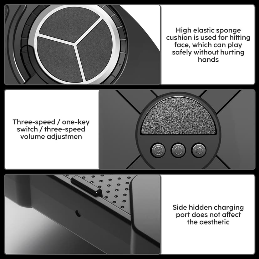 Music Boxing Machine Sport Toys for Kids and Adults,Wall Mounted Bluetooth Smart Punching Target,Training Pad Toy with Boxing Glove,Ideas Toys for Boys Girls Kids 3 4 5 6 7 8 9 10 11 12+ Years Old