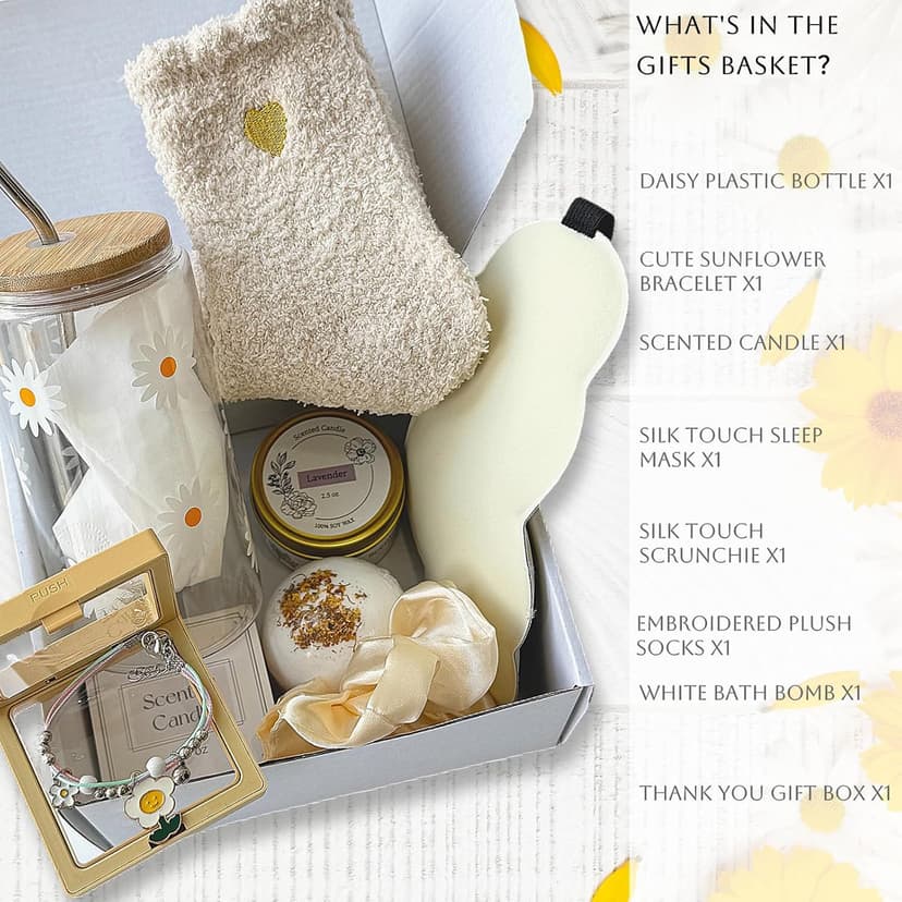 Thank You Gift Baskets For Women, Teacher Appreciation Gifts, Employee Appreciation Gifts For Coworkers Nurses Friends Care Package For Women With Thank You Cards