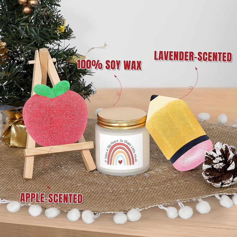 Teacher Appreciation Gifts, Gifts for Teachers, Teacher Spa Bath Bombs Gifts for Women, Best Teacher Gifts, Personalized Unique Teacher Spa Gift Baskets Box, Teacher Mothers Day Gifts