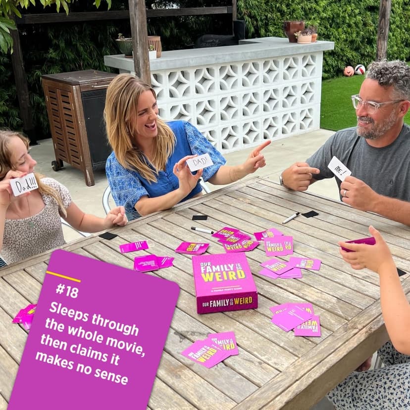 DSS Games Our Family is So Weird [A Family Card Game to Decide Who’s Most Likely to | Game Night Idea for Teens, Adults & Groups | Great for Stocking Stuffers, Christmas, Holiday Party]