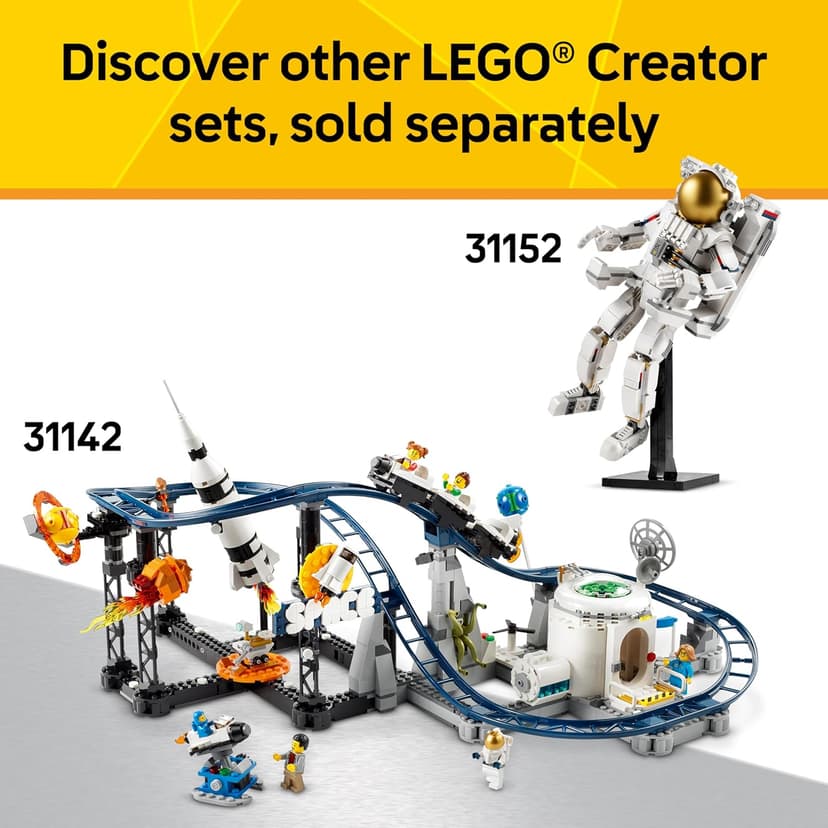 LEGO Creator 3 in 1 Space Robot Toy - Building Toy Kit for Kids with 3 Options, Robot, Spaceship, or Dog - 8 Year Old Boy & Girl Birthday Gifts - 31164