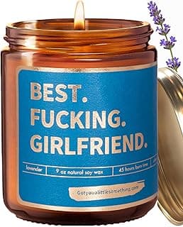 Gift for Girlfriend - Funny Birthday Candle for Girlfriend Romantic Present from Boyfriend - Unique Anniversary Candles Valentines Present Stocking Stuffer Christmas Gifts for GF Her Women