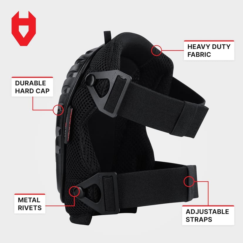 NoCry Professional Gel Knee Pads for Work with Soft Foam and Gel Cushion — Heavy Duty Cap, Reinforced Adjustable Straps, Military-Grade Rivets and Built-in Hang Loops — Perfect for Construction