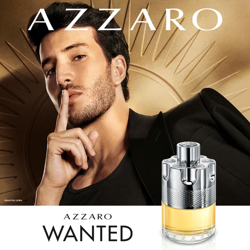 Azzaro Wanted Eau de Toilette - Vibrant & Irresistible Mens Cologne - Woody, Citrus & Spicy Fragrance - Fresh Notes of Cardamom, Lemon, Vetiver - Everyday Wear - Luxury Perfumes for Men