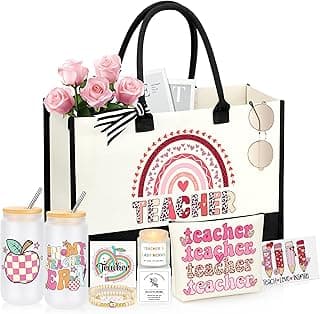 Teacher Appreciation Gifts, Teacher Valentine Christmas Gifts Ideas Basket Set of 5