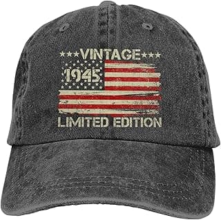 80th Birthday Gifts for Men Women Vintage 1945 Hat 80th Birthday Decorations for Men Baseball Cap