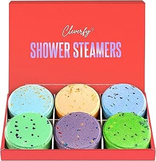 Cleverfy Shower Steamers Aromatherapy for Women and Men – Self-Care Shower Bombs for Stress Relief and Relaxation – 6 Tablets
