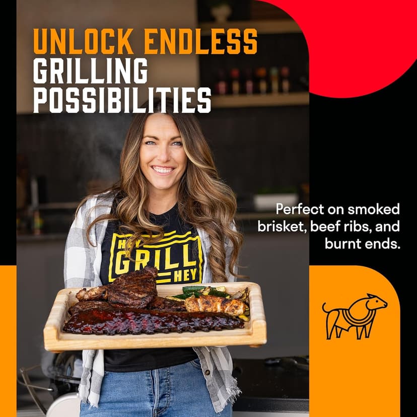 Hey Grill Hey | Texas BBQ Sauce | Brisket Sauce | BBQ Glaze | Beef Marinade | Grilling Essentials | Texas Style