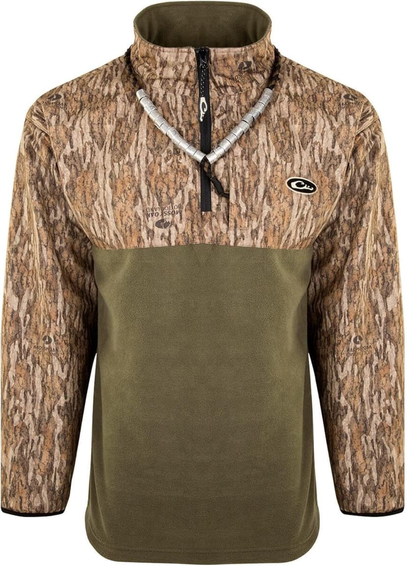 Drake Waterfowl Men's MST Quarter 1/4 Zip Refuge Eqwader Waterproof Windproof Breathable Resistant Outdoor Hunting Jacket