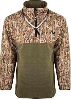 Drake Waterfowl Men's MST Quarter 1/4 Zip Refuge Eqwader Waterproof Windproof Breathable Resistant Outdoor Hunting Jacket