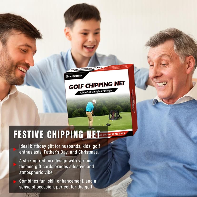 Pop-Up Golf Chipping Net - Ultimate Target Training Chip Aids for Precision & Distance, Outdoor | Indoor Practice, Golfer Gift