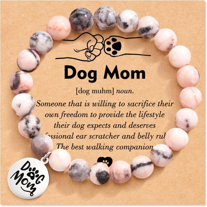 Tarsus Dog Mom Gifts for Women, Dog Mom Christmas Mothers Day Gifts, Best Dogs Lover Charm Bracelet Gift for Women