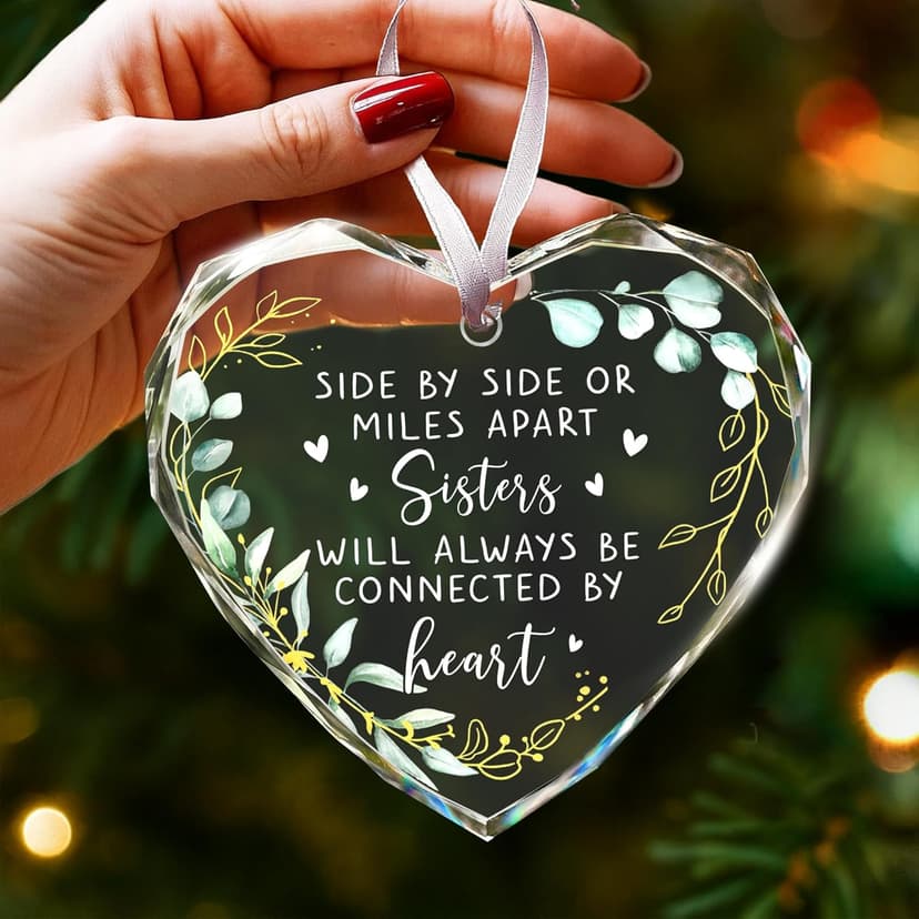 Gifts for Sister - Special 2025 Sister Ornaments for Christmas Tree Decoration, Perfect Sisters Gifts for Women, Unique Sisters Gift from Sister, Decorative Ornaments for Christmas Tree