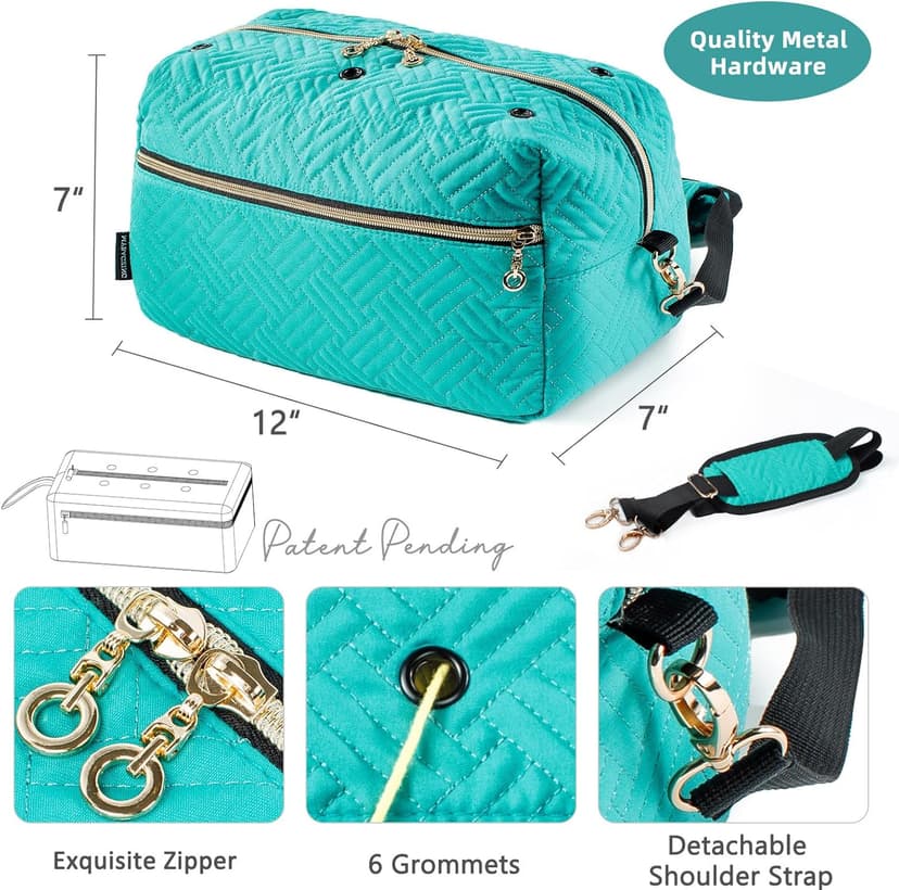 Crochet Bag Organizer - Knitting Bag - Yarn Storage Organizer - Yarn Bag for Crocheting - Yarn Holder for Crochet Accessories, Knitting Needles, Crochet Hooks, Crocheting & Knitting Gifts,