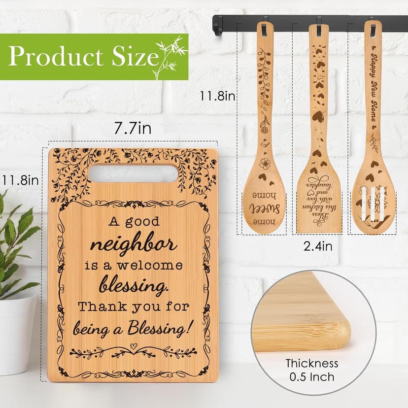 Neighbors Christmas Gifts Best Neighbor Ever Gift New Housewarming Ideas for Moving Away Neighbor Birthday Christmas Appreciation Gift for New Neighbor Cutting Boards for the Kitchen