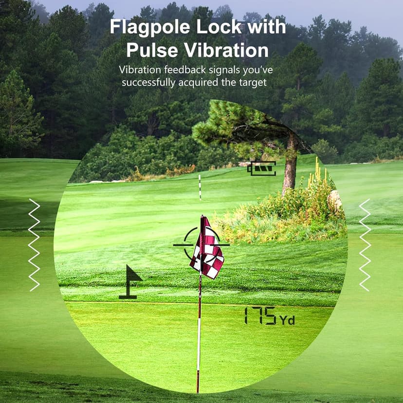 Golf Rangefinder 650/1200/1700 Yards Range Finder Golfing 6X Magnification 0.5 Yard Accuracy Flag Pin Lock Vibration Fast Focus