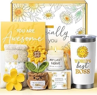 Bosses Day Gifts for Women Her, Cool Boss Lady Gifts for Women Female, Funny Thank You Birthday Christmas Bosses Appreciation Gift Set, Best Office Farewell Leaving Going Away Retirement Gift for Boss