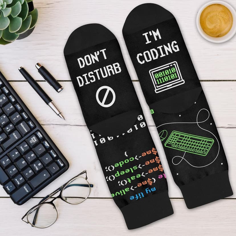 Funny Job Socks for Boss & Manager, Nerds, Programmers, Quilters – Christmas Gifts, Stocking Stuffers for Men & Women