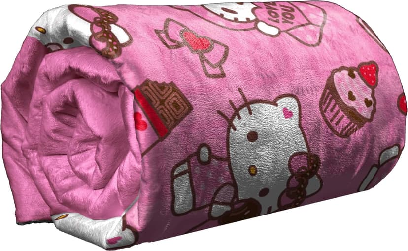 Northwest Hello Kitty Silk Touch Throw Blanket, 50" x 70", Love You Much
