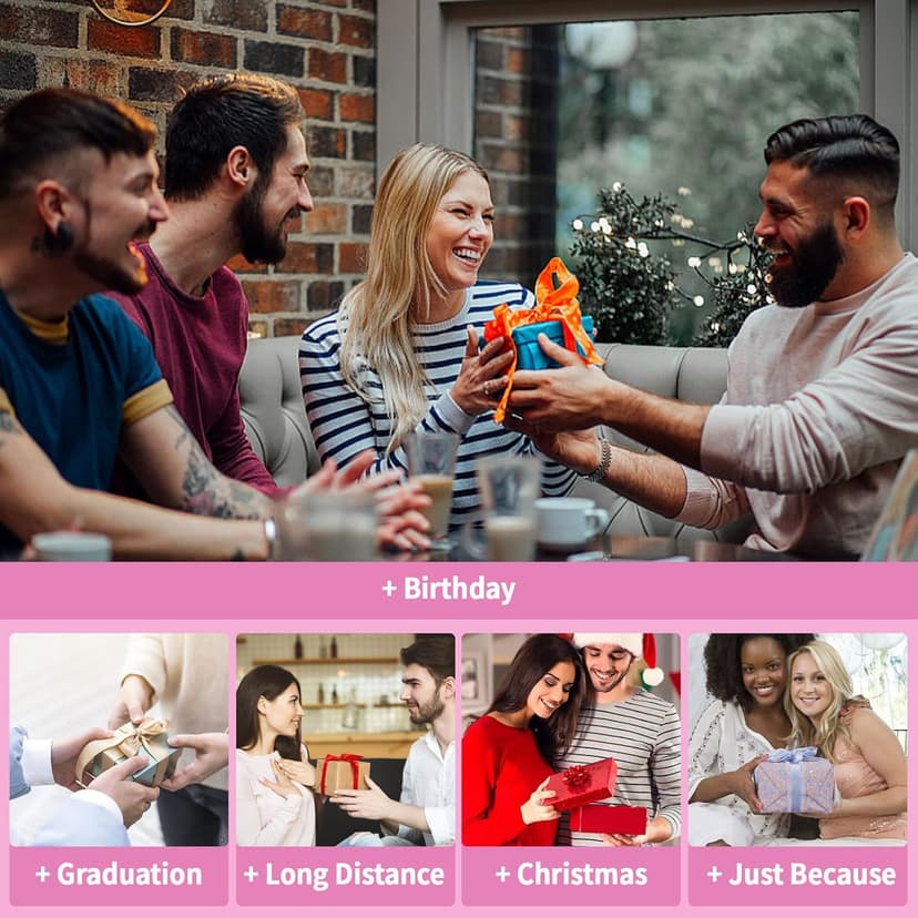 60PCS Pre-Written Friendship Messages in a Bottle, Bestfriend Birthday Gifts for Women Sister Bestie, Cute Capsule Messages in Plastic Jar Long Distance BFF Gifts